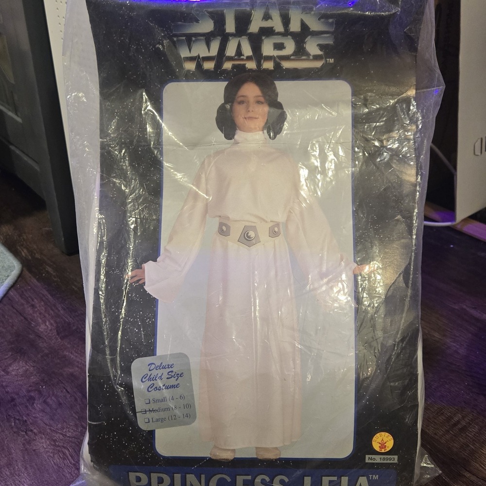 Star Wars Princess Leia Deluxe Child Costume Vintage Size Medium 8–10 Cosplay